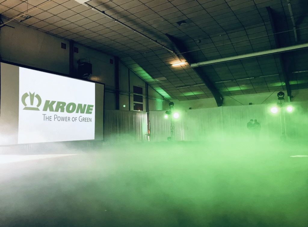 Scénographie pour l'événement de KRONE France - TOPSCREEN